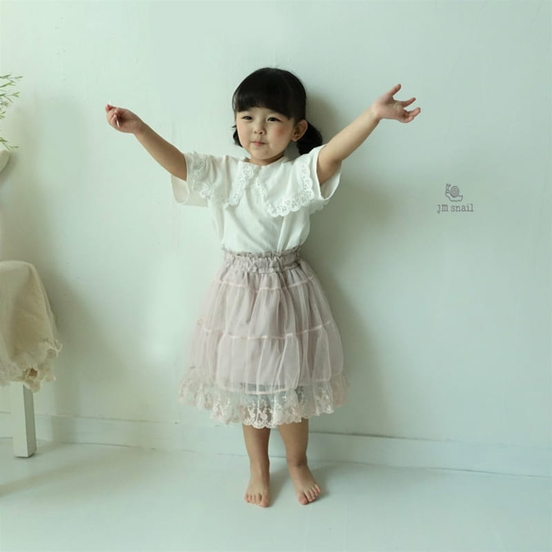 JM SNAIL - Korean Children Fashion - #Kfashion4kids - Pretty Mesh Skirt - 7