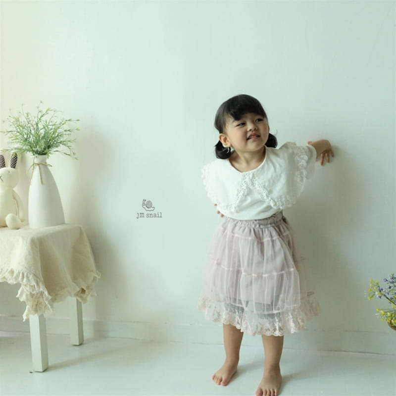 JM SNAIL - Korean Children Fashion - #Kfashion4kids - Pretty Mesh Skirt - 8