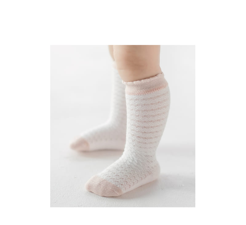 KIDS CLARA - Korean Children Fashion - #Kfashion4kids - Perla Knee Socks [set of 5] - 2