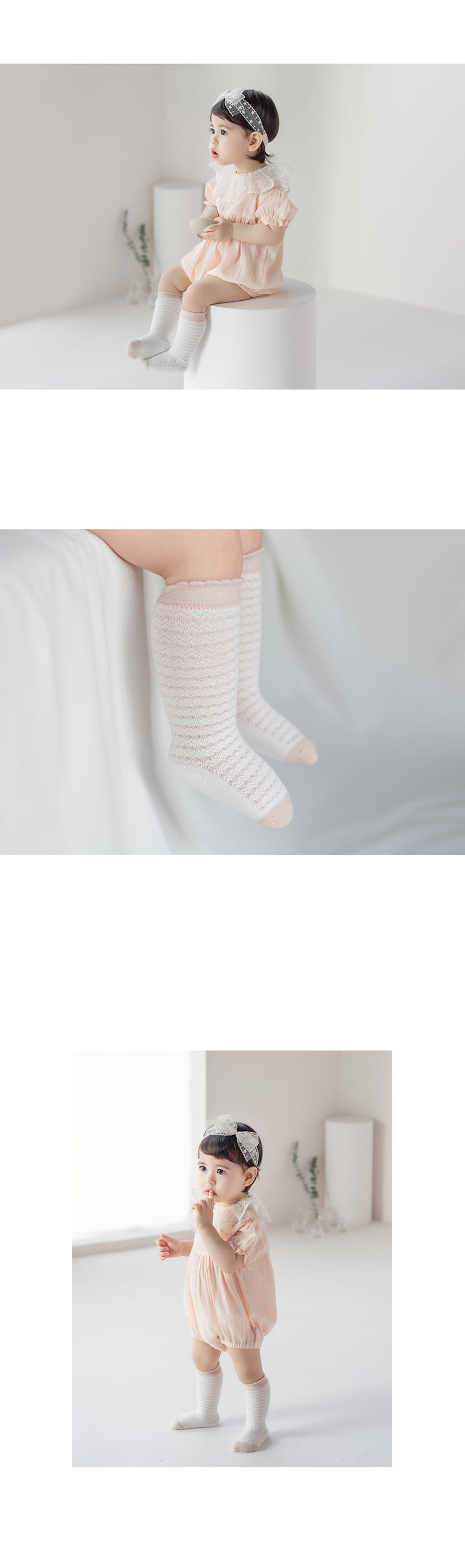 KIDS CLARA - Korean Children Fashion - #Kfashion4kids - Perla Knee Socks [set of 5] - 4