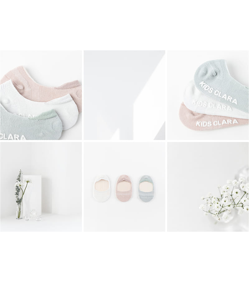 KIDS CLARA - Korean Children Fashion - #Kfashion4kids - Aroko Summer Socks [set of 5] - 4