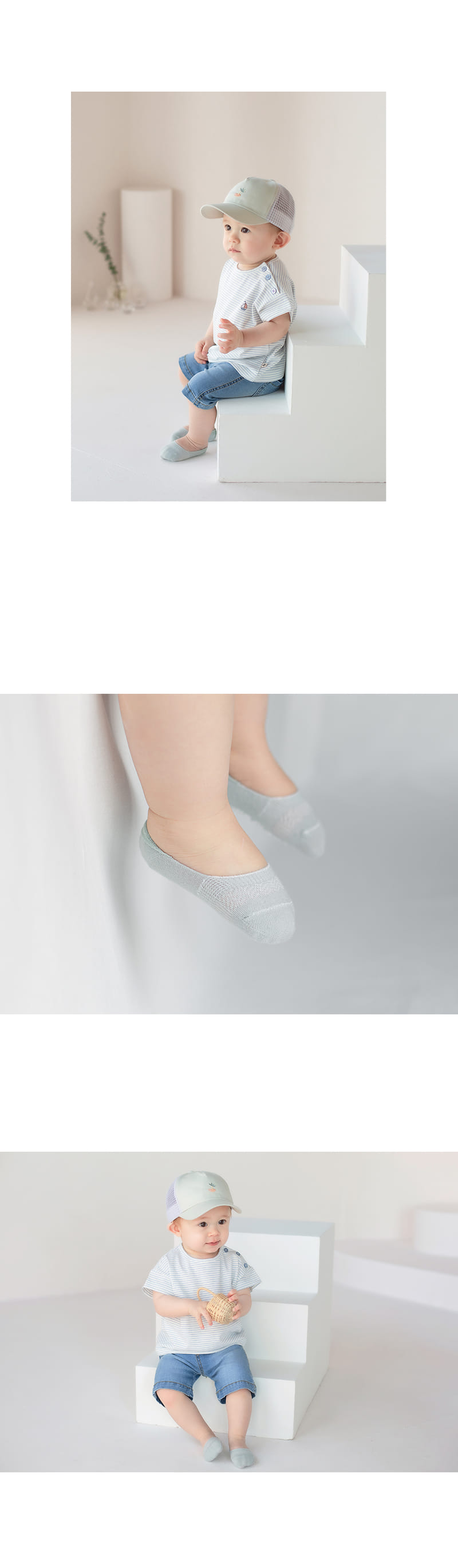 KIDS CLARA - Korean Children Fashion - #Kfashion4kids - Aroko Summer Socks [set of 5] - 6