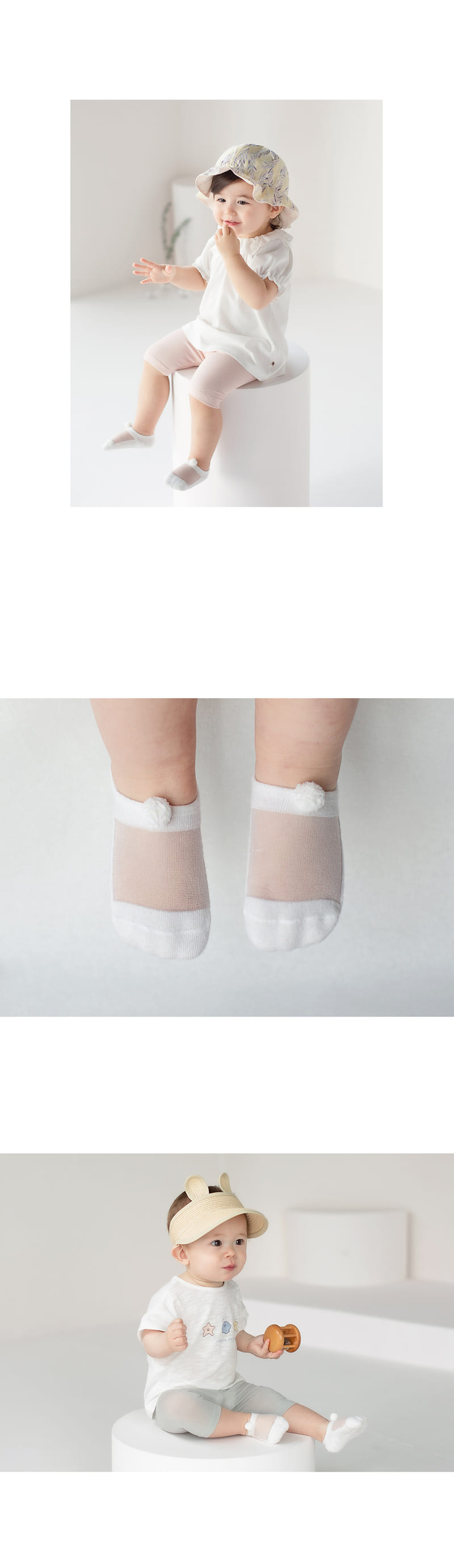 KIDS CLARA - Korean Children Fashion - #Kfashion4kids - Seeley Ice Socks 2 in 1 [set of 5] - 6