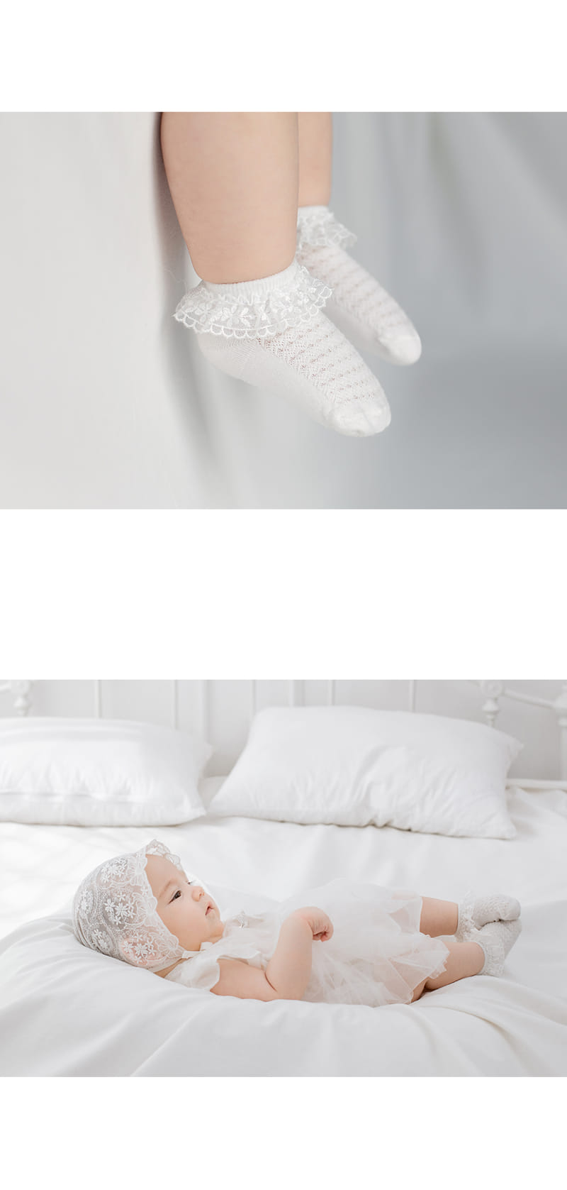 KIDS CLARA - Korean Children Fashion - #Kfashion4kids - Helio Lace Baby Socks [set of 5] - 6