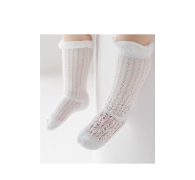 KIDS CLARA - Korean Children Fashion - #Kfashion4kids - Sylvie Knee Socks [set of 5] - 2