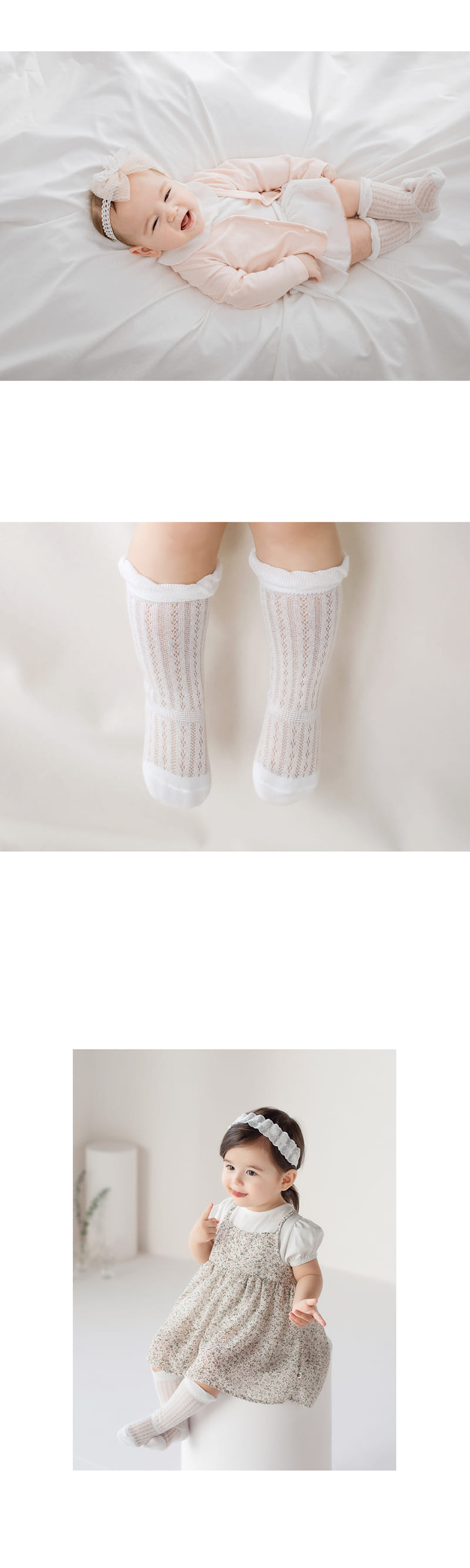 KIDS CLARA - Korean Children Fashion - #Kfashion4kids - Sylvie Knee Socks [set of 5] - 4