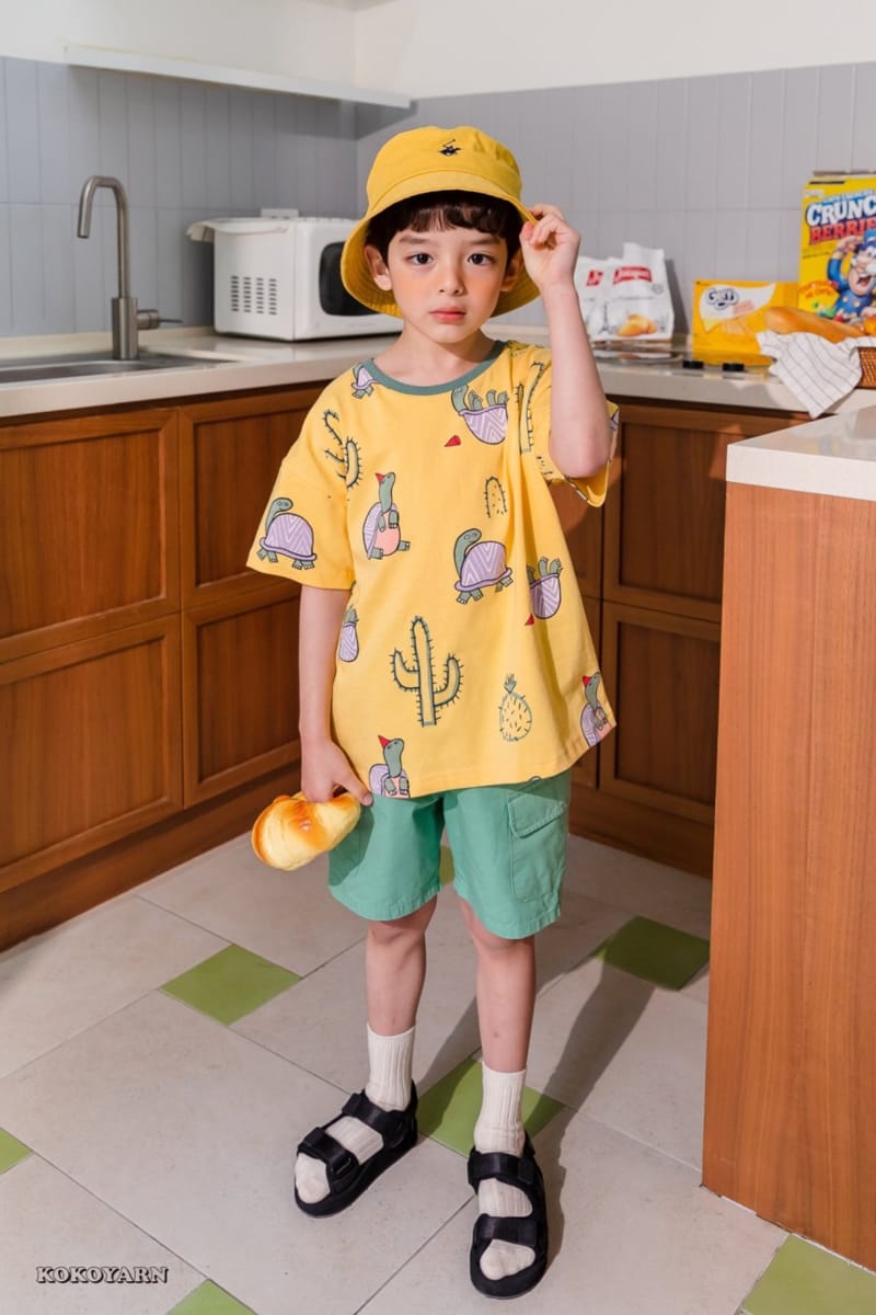 KOKOYARN - Korean Children Fashion - #Kfashion4kids - Turtle Painting Tee
