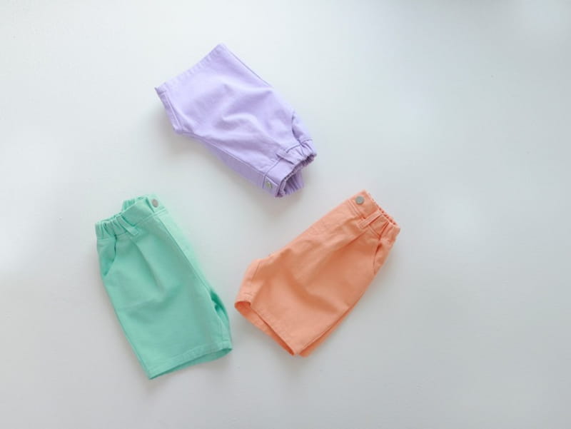 KOKOYARN - Korean Children Fashion - #Kfashion4kids - Pastel Collar Shorts