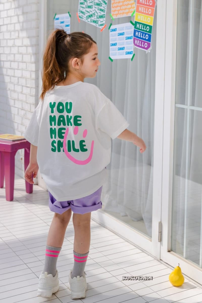 KOKOYARN - Korean Children Fashion - #Kfashion4kids - Big Smile Painting Tee