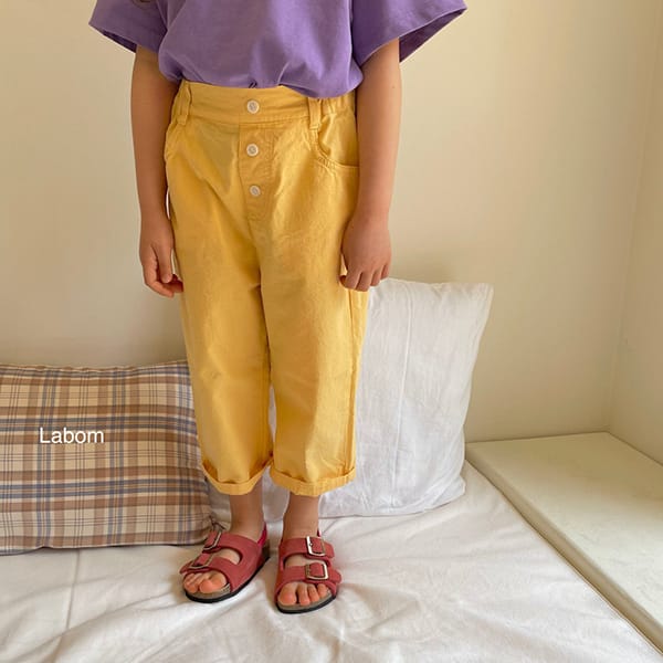 LABOM - Korean Children Fashion - #Kfashion4kids - Cookie Button Pants - 7