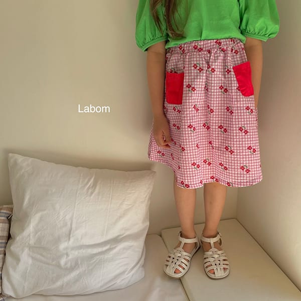 LABOM - Korean Children Fashion - #Kfashion4kids - Mimi check Skirt