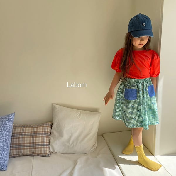 LABOM - Korean Children Fashion - #Kfashion4kids - Mimi check Skirt - 3