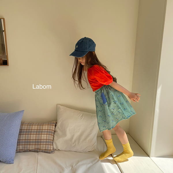 LABOM - Korean Children Fashion - #Kfashion4kids - Mimi check Skirt - 4