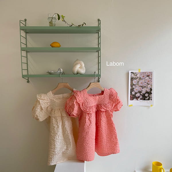 LABOM - Korean Children Fashion - #Kfashion4kids - Square Frill Mini One-piece - 12