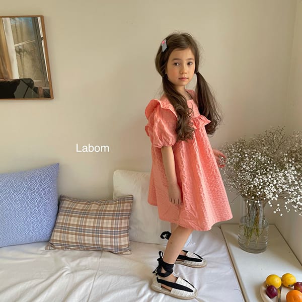 LABOM - Korean Children Fashion - #Kfashion4kids - Square Frill Mini One-piece - 7