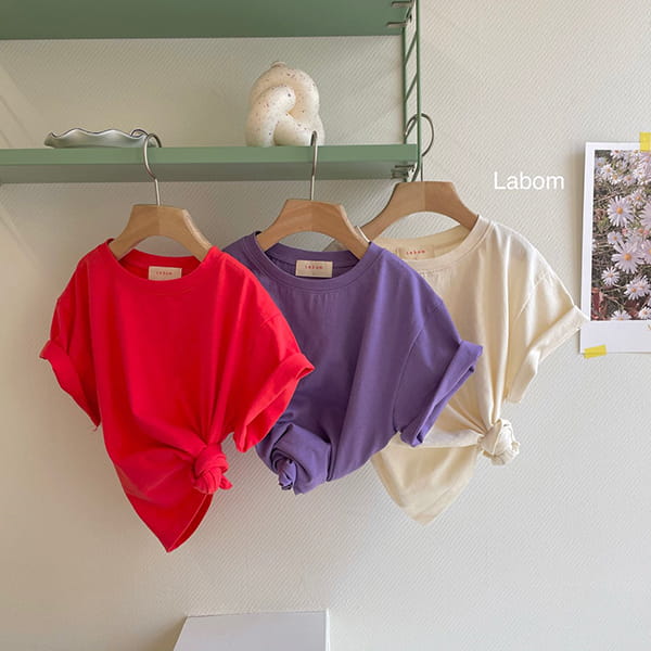 LABOM - Korean Children Fashion - #Kfashion4kids - Melting Simple Short Sleeves Tee - 2