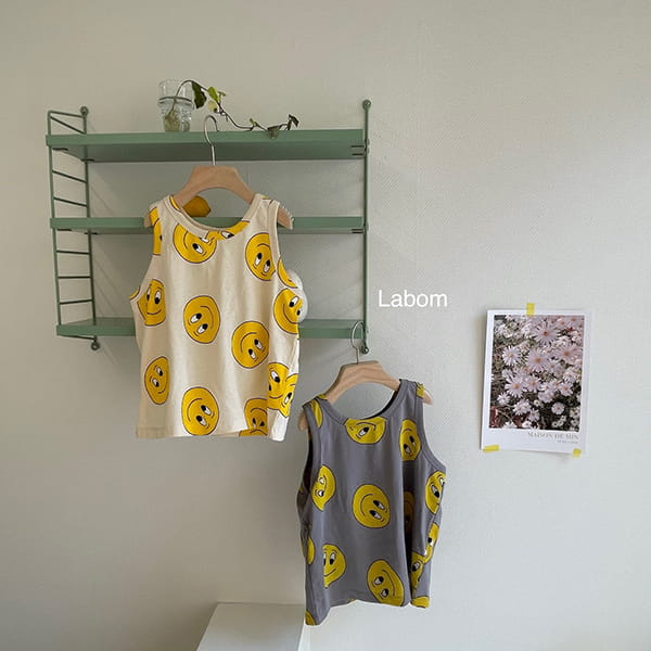LABOM - Korean Children Fashion - #Kfashion4kids - Smile Sleeveless Tee - 2