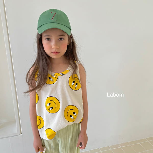 LABOM - Korean Children Fashion - #Kfashion4kids - Smile Sleeveless Tee - 6