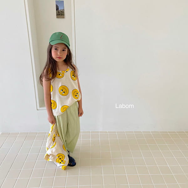 LABOM - Korean Children Fashion - #Kfashion4kids - Smile Sleeveless Tee - 7