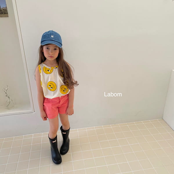 LABOM - Korean Children Fashion - #Kfashion4kids - Smile Sleeveless Tee - 8