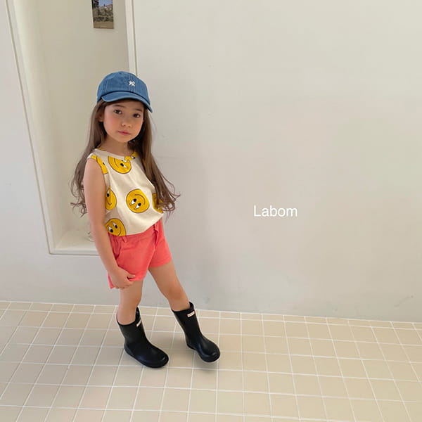 LABOM - Korean Children Fashion - #Kfashion4kids - Smile Sleeveless Tee - 9