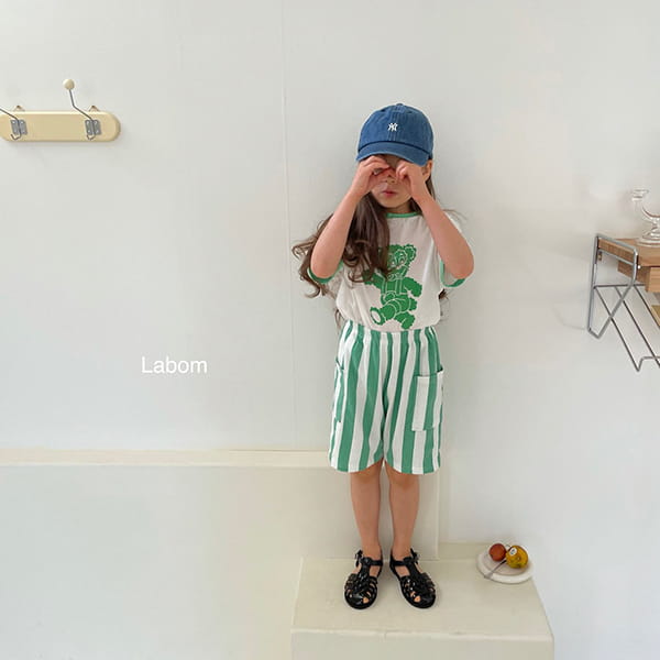 LABOM - Korean Children Fashion - #Kfashion4kids - Nuts Stripes Pants - 3