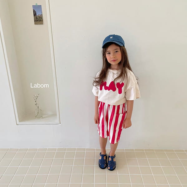 LABOM - Korean Children Fashion - #Kfashion4kids - Nuts Stripes Pants - 6