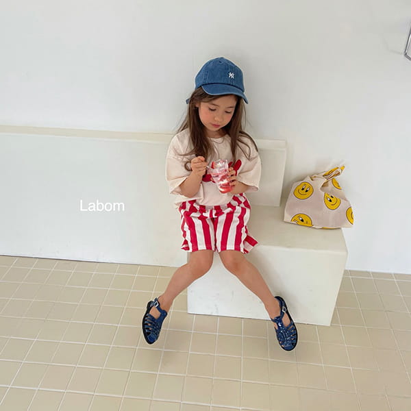 LABOM - Korean Children Fashion - #Kfashion4kids - Nuts Stripes Pants - 8
