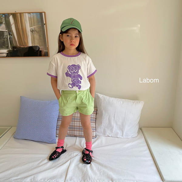 LABOM - Korean Children Fashion - #Kfashion4kids - Bear Tee - 10