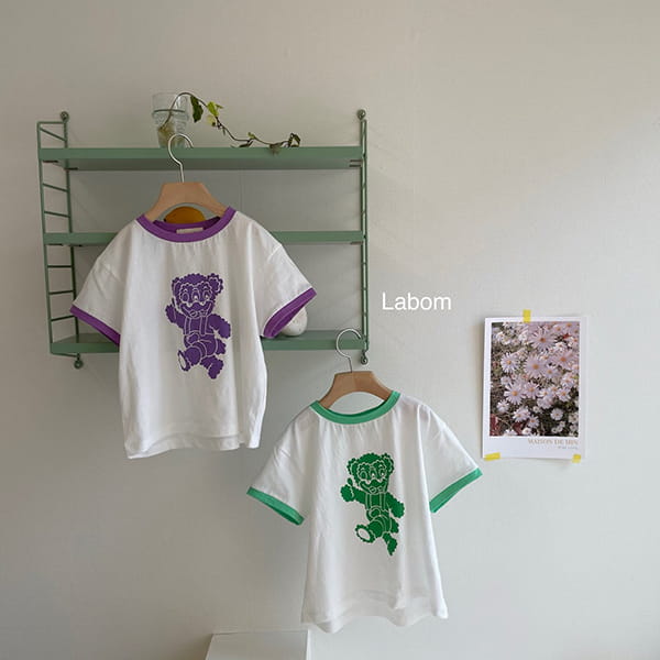 LABOM - Korean Children Fashion - #Kfashion4kids - Bear Tee - 2