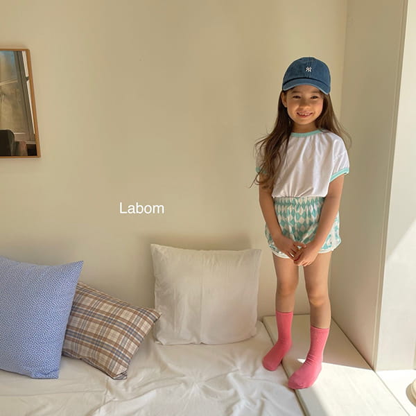 LABOM - Korean Children Fashion - #Kfashion4kids - Check Top Bottom Set - 4
