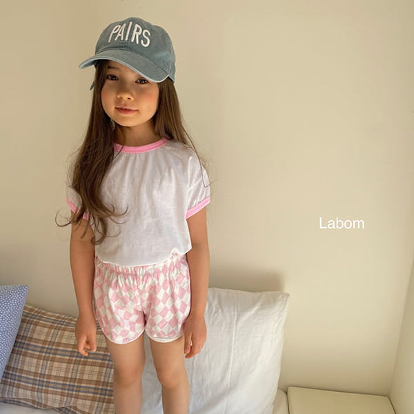 LABOM - Korean Children Fashion - #Kfashion4kids - Check Top Bottom Set - 7