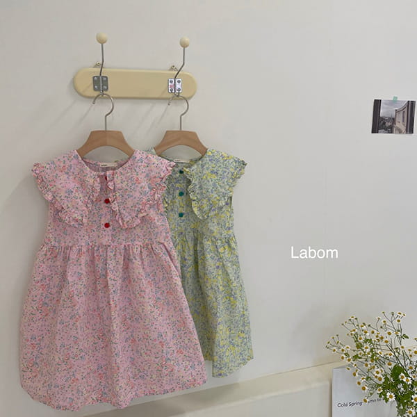 LABOM - Korean Children Fashion - #Kfashion4kids - Rose Big Collar One-piece - 11