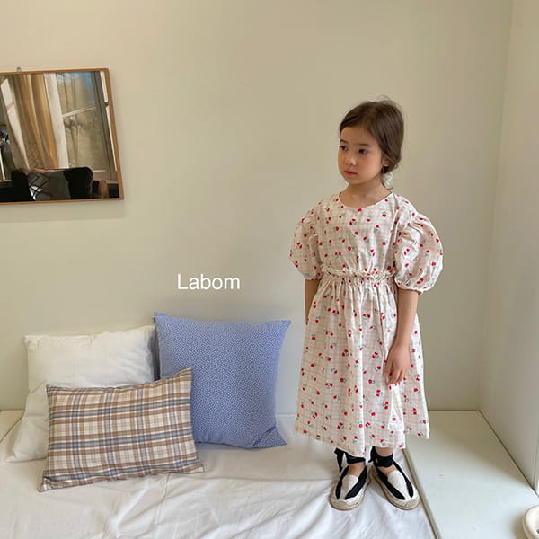 LABOM - Korean Children Fashion - #Kfashion4kids - Rumi Shirring One-piece - 4