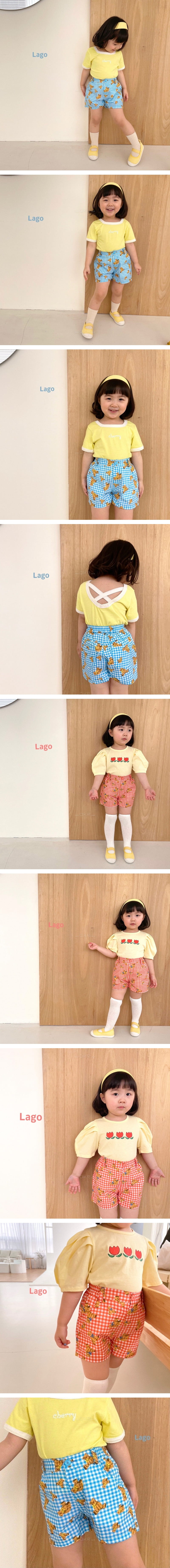 LAGO - Korean Children Fashion - #Kfashion4kids - Bear Check Pants