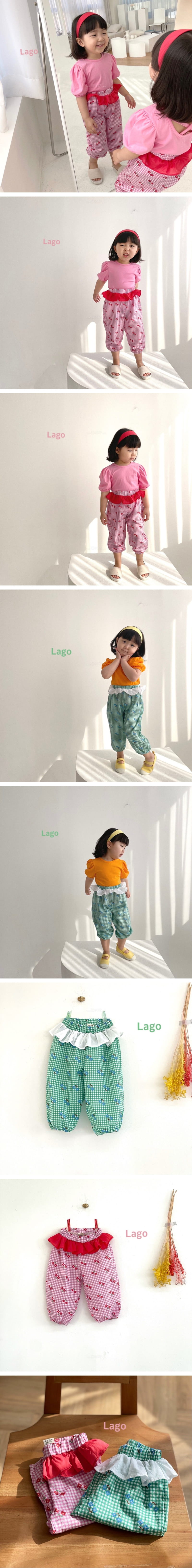 LAGO - Korean Children Fashion - #Kfashion4kids - Flower Sausage Pants