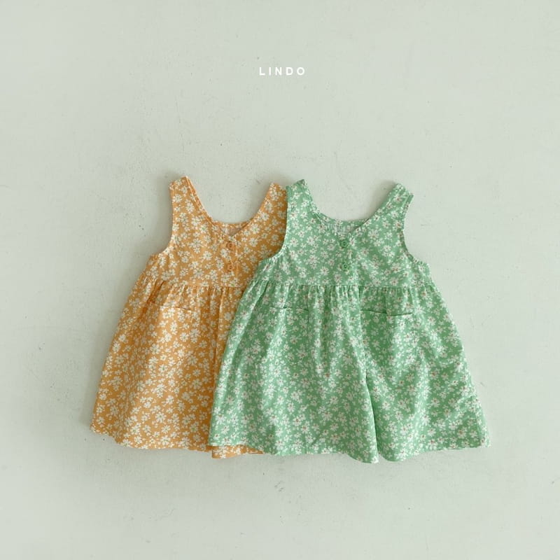 LINDO - Korean Children Fashion - #Kfashion4kids - Flower One-piece