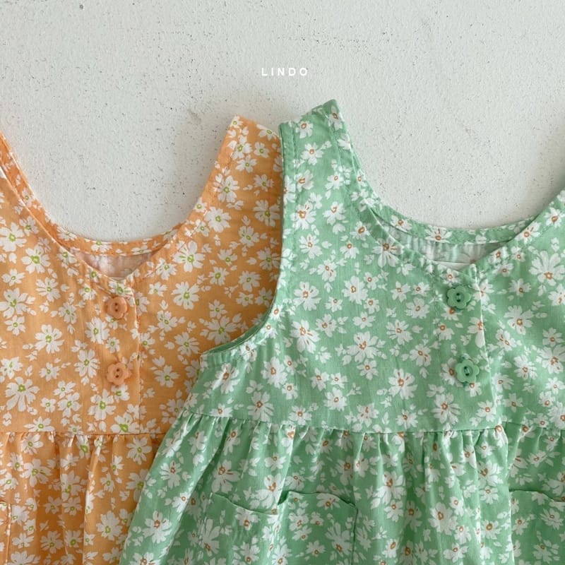 LINDO - Korean Children Fashion - #Kfashion4kids - Flower One-piece - 2
