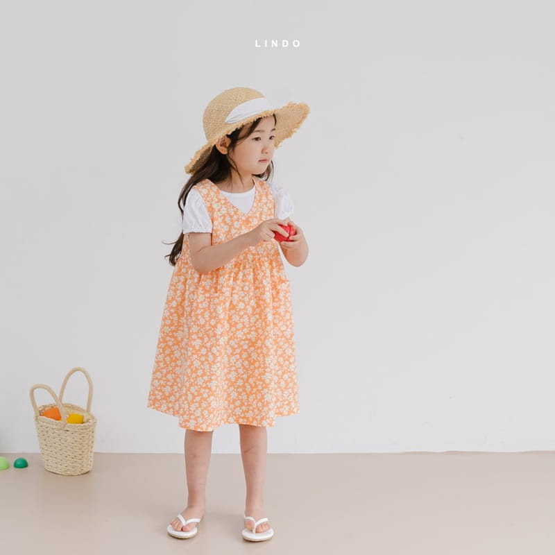LINDO - Korean Children Fashion - #Kfashion4kids - Flower One-piece - 3