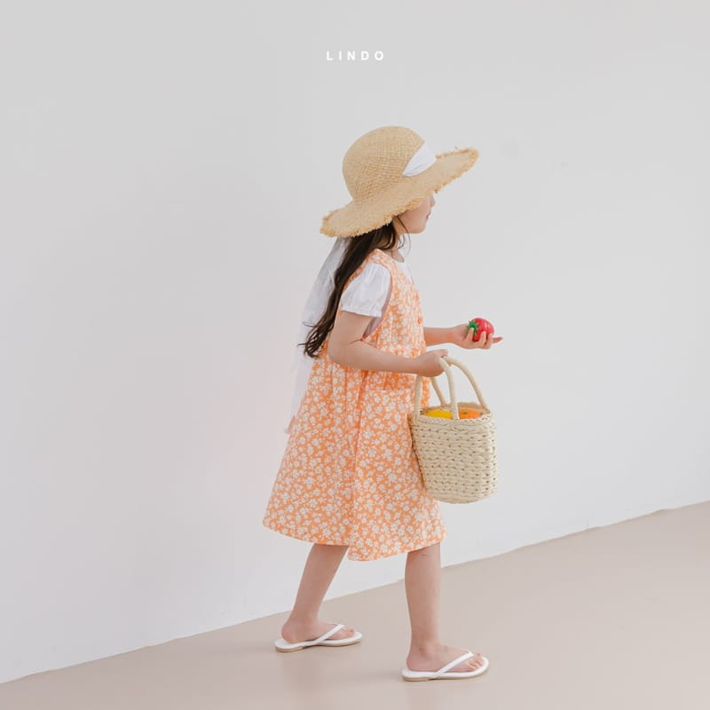 LINDO - Korean Children Fashion - #Kfashion4kids - Flower One-piece - 4