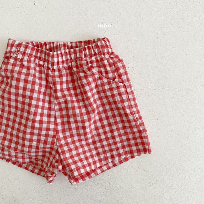 LINDO - Korean Children Fashion - #Kfashion4kids - Check Check Shorts - 3