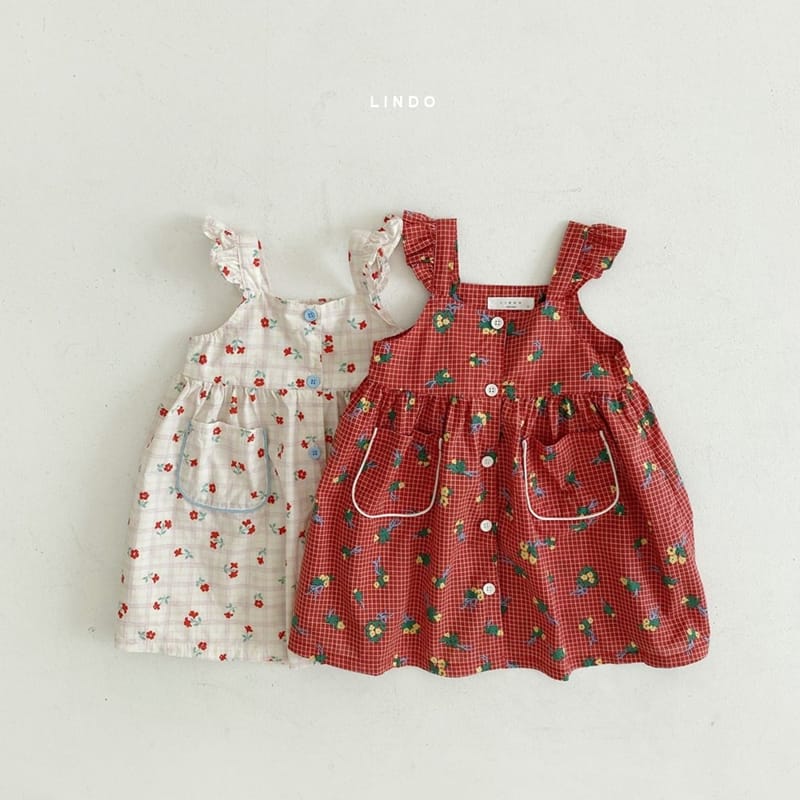 LINDO - Korean Children Fashion - #Kfashion4kids - 5 Buttons One-piece