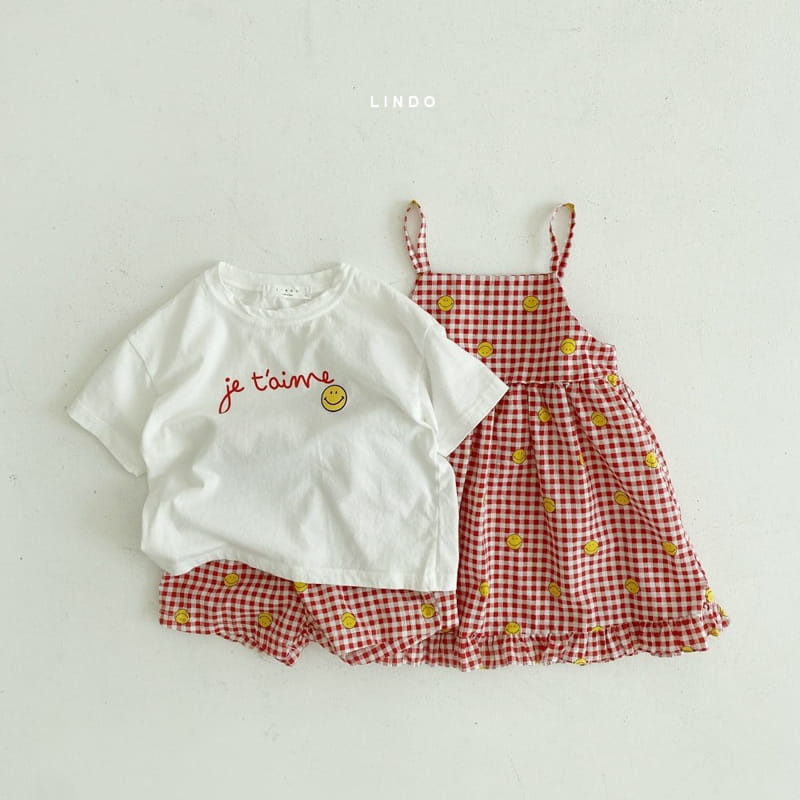 LINDO - Korean Children Fashion - #Kfashion4kids - Smile Top Bottom Set