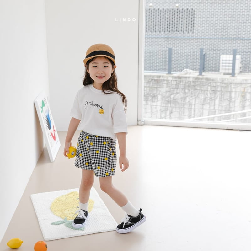 LINDO - Korean Children Fashion - #Kfashion4kids - Smile Top Bottom Set - 10