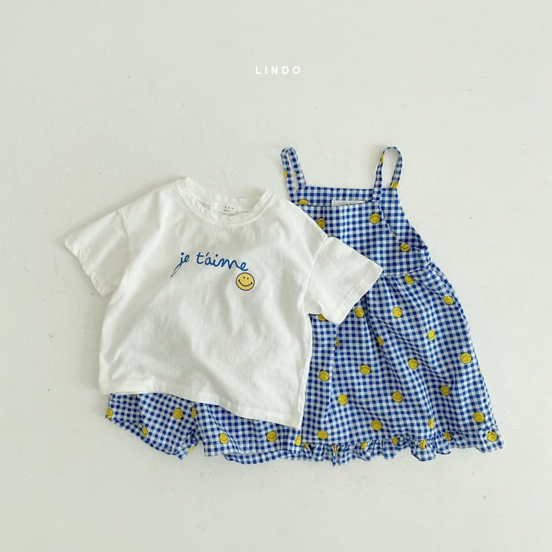 LINDO - Korean Children Fashion - #Kfashion4kids - Smile Top Bottom Set - 3