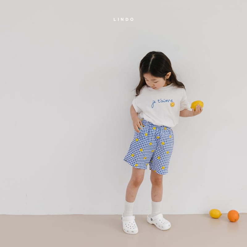 LINDO - Korean Children Fashion - #Kfashion4kids - Smile Top Bottom Set - 4
