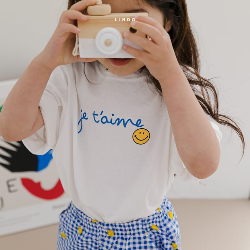 LINDO - Korean Children Fashion - #Kfashion4kids - Smile Top Bottom Set - 5