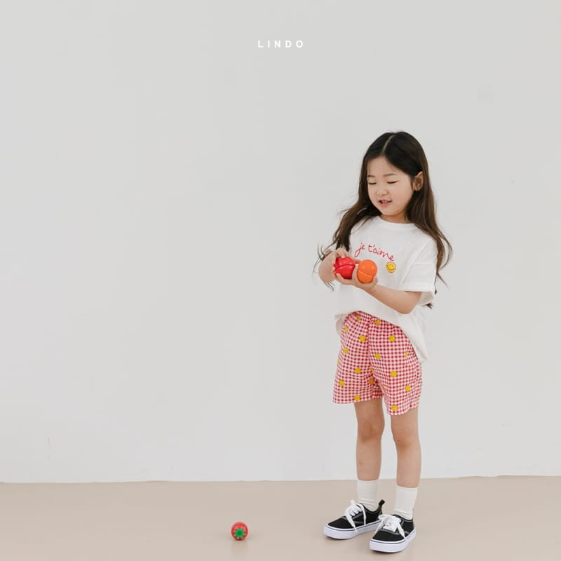 LINDO - Korean Children Fashion - #Kfashion4kids - Smile Top Bottom Set - 7