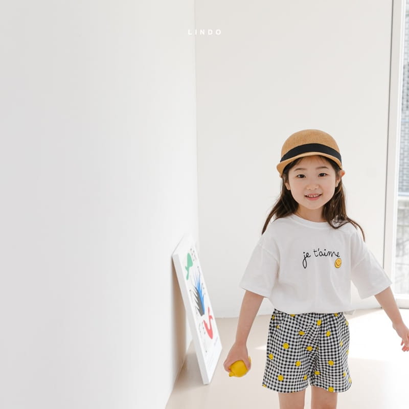 LINDO - Korean Children Fashion - #Kfashion4kids - Smile Top Bottom Set - 9