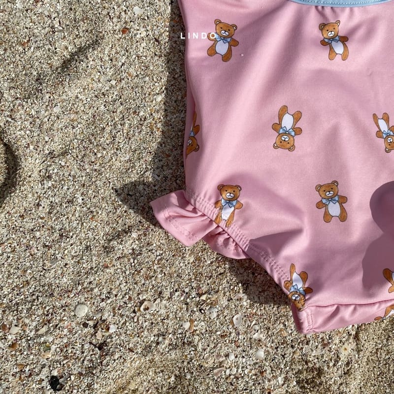 LINDO - Korean Children Fashion - #Kfashion4kids - Don't Worry Bear Swimwear with hat - 6